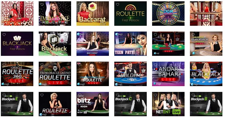 Dozenspins Live Casino