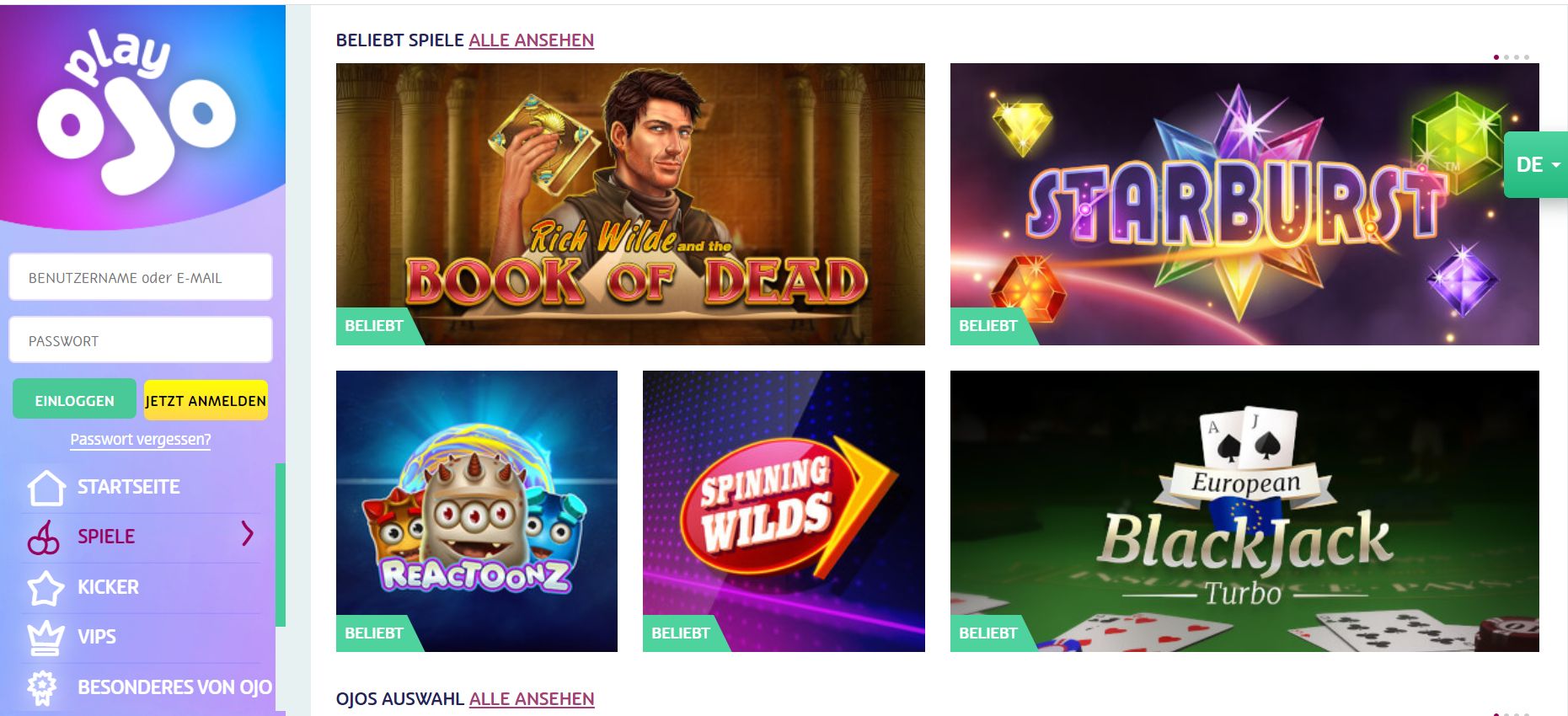 Ojo casino